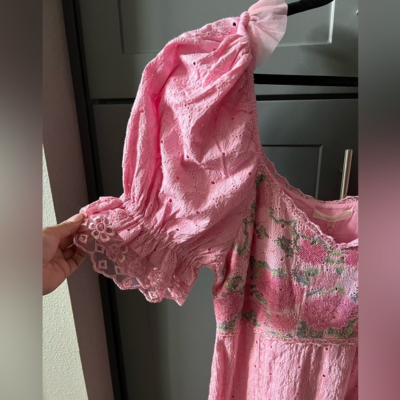 NWT - LOVE SHACK FANCY - THRESSEY DRESS IN FROSTED BERRY SIZE: 12 - Picture 8 of 16